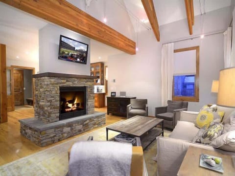 Cozy up to the Gas Fireplace