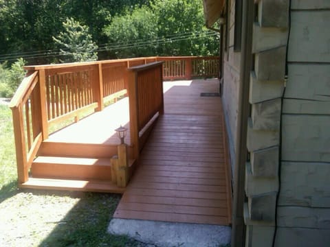 Newly installed easy access to our cabin; never miss a step!