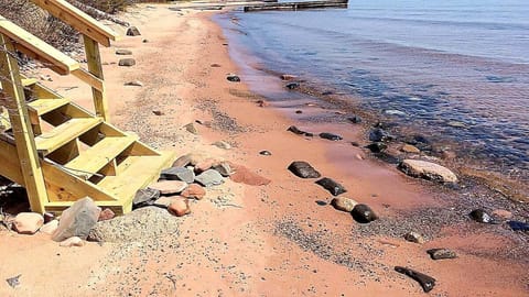 Beach located across the street