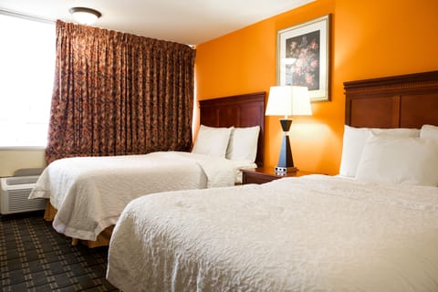 Economy Double Room, 2 Double Beds, Non Smoking | Desk, free WiFi, bed sheets