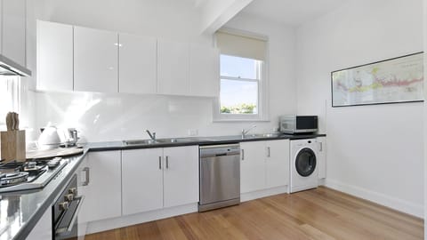 Kitchen dish washer, clothes washer and microwave