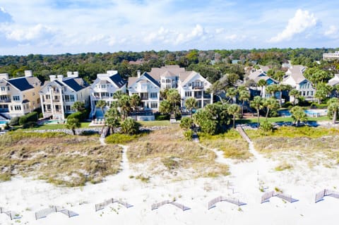 View of home from the beach. We are dead center in this photo.