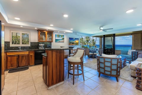 Living room open to Kitchen