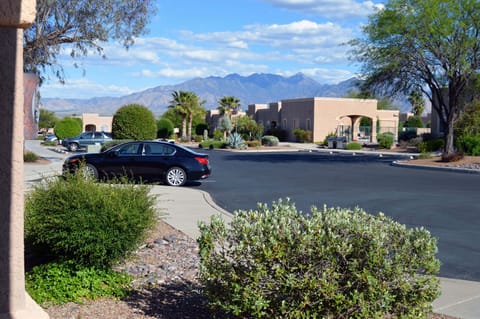 View of the Santa Rita Mts. From Our Front Door.  Pool Entrance Is On The Right.