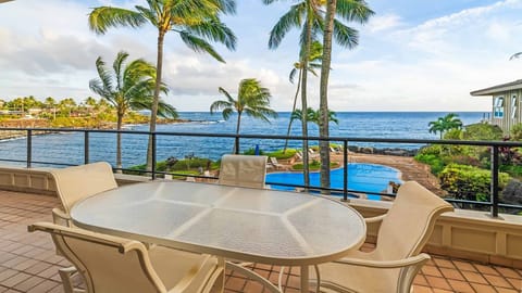 Whalers Cove at Koloa Landing #221 - Oceanfront Dining Lanai - Parrish Kauai