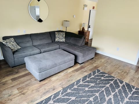 Studio Suite | Living area | 42-inch Smart TV with satellite channels