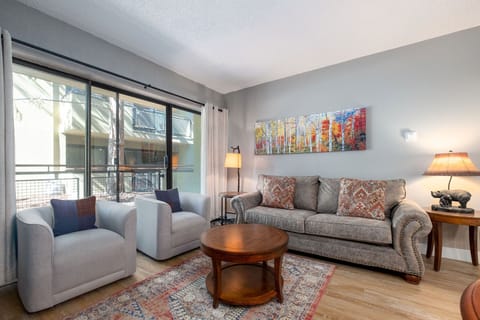 Private balcony off of the living room