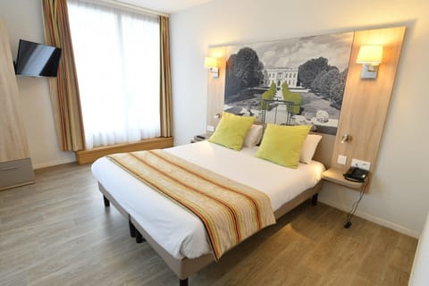Relax on the comfy bed after a day outside.