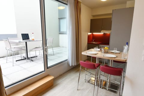 Enjoy a meal outside on the balcony or patio.