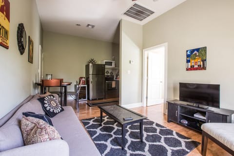 Living room open to kitchen