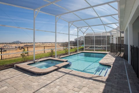 Pool area, plenty space to be with family and friends