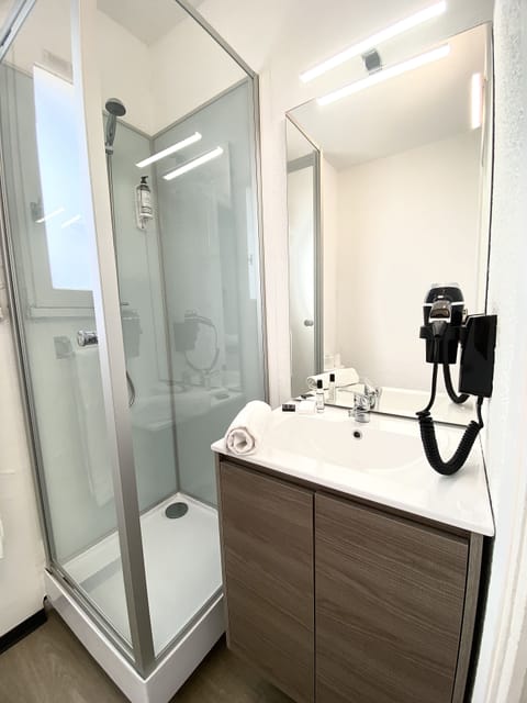 Standard Double Room, 1 Double Bed | Bathroom | Shower, free toiletries, hair dryer, towels