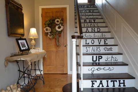 The private front entrance to your upstairs oasis!