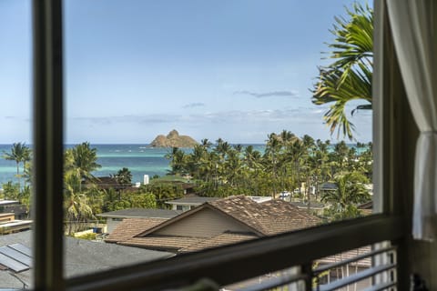 View of Mokulua Islands from living room