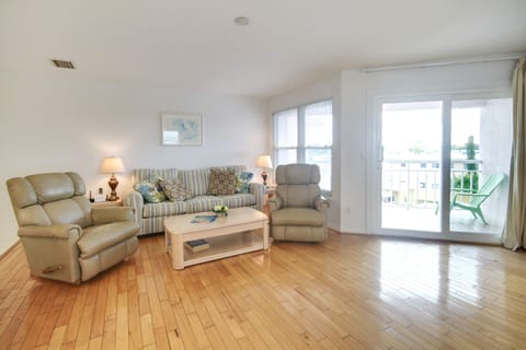 Living Room with Balcony Access