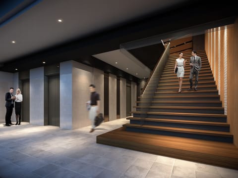 Interior entrance