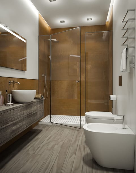 Basic Quadruple Room | Bathroom | Shower, free toiletries, hair dryer, bathrobes