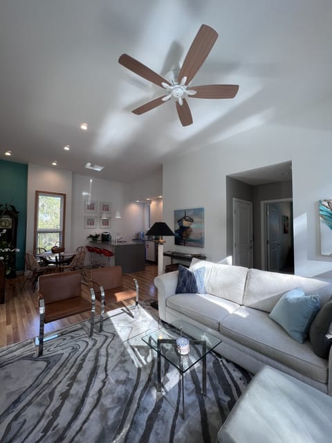 Lots of natural light flood the unit