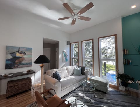 Living area with view of Stono River