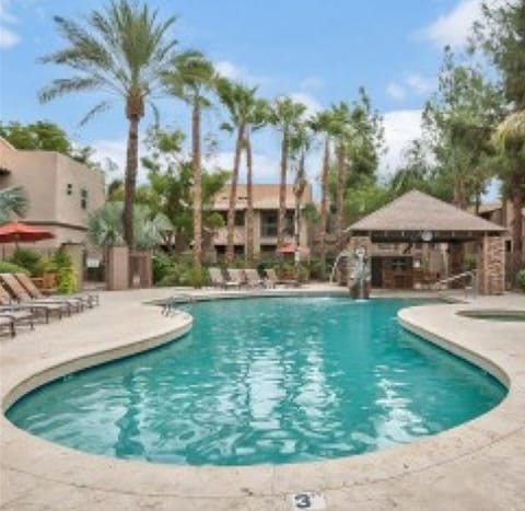 Front pool area.