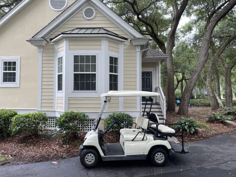 Front of unit and golf cart