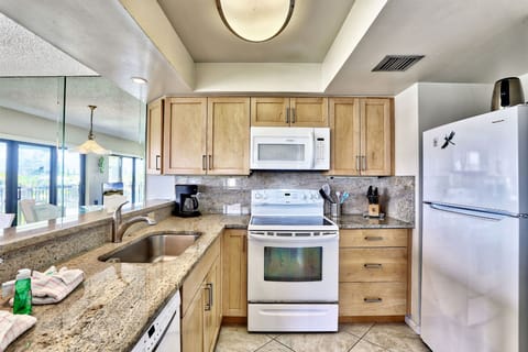 Kitchen with granite counter-tops