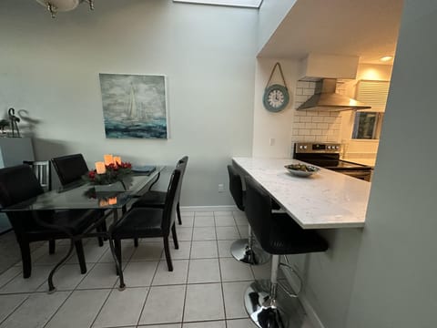 Separate dining area