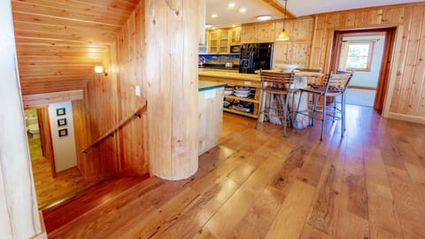 Entry to gourmet kitchen