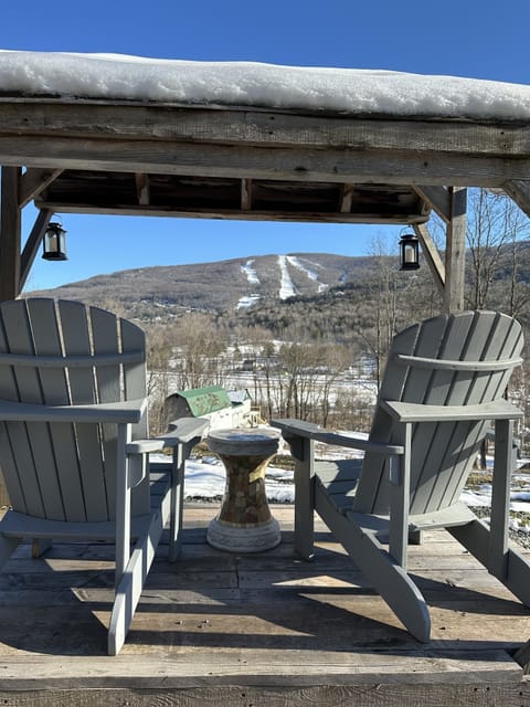Trail to the rustic lean - to. See stunning MTN VIEWS on the property