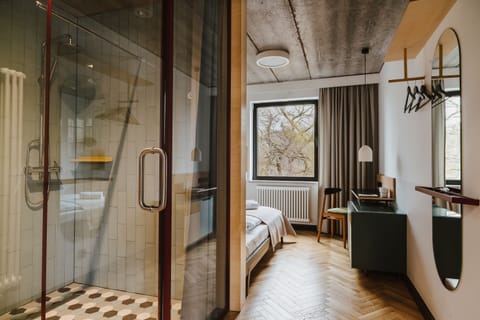 Standard Double Room | Hypo-allergenic bedding, desk, blackout drapes, iron/ironing board