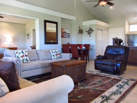 Living room looking into bedroom suite two with sliding doors open