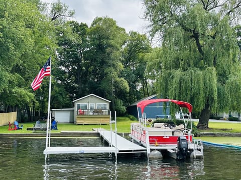 All rentals INCLUDE the house, pontoon, pier, deck, grill, fire pit & more! 