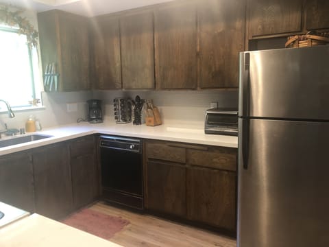 New, clean, well-appointed, and fully equipped! Everything you'd need Plus!