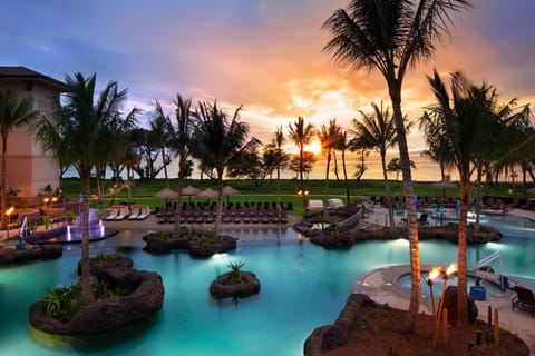Poolside Sunset