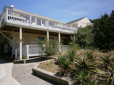 Front of house - upper and lower decks