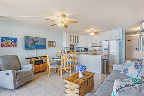 Open concept area allows interaction to whose cooking in the kitchen.