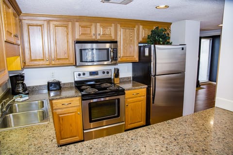 Fully stocked kitchen