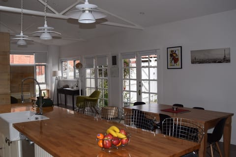 Sitting room, dining room and kitchen