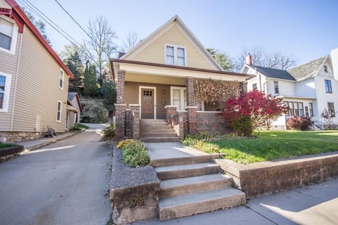 Front of the house with adjacent shared-driveway
