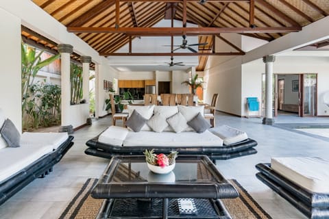 Luxury Villa, 3 Bedrooms, Non Smoking | Living area | Flat-screen TV, DVD player