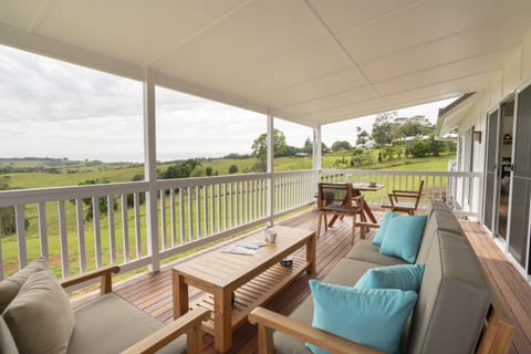 The north facing undercover verandah provides plenty of space and comfort.