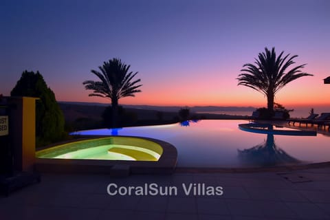 View from the pool area