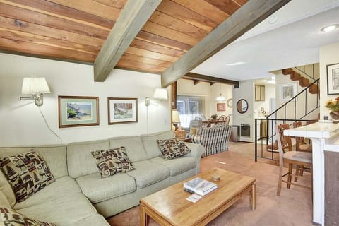 Queen sofa bed in TV room