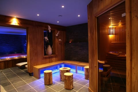 Sauna, hot tub, steam room, body treatments, body wraps, body scrubs