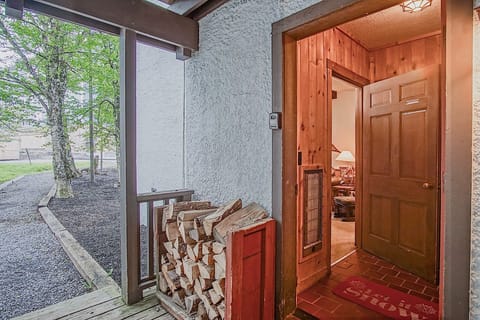 Firewood is free, stacked at your door just our side the foyer to the townhome