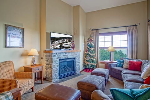 The owner keeps the tree up year-round.