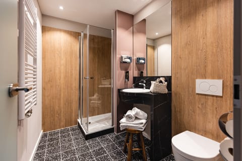 Free toiletries, hair dryer, towels