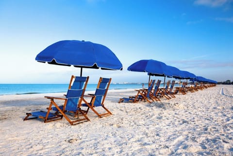 Goin' to the Beach Chair Rentals in front of the Towers