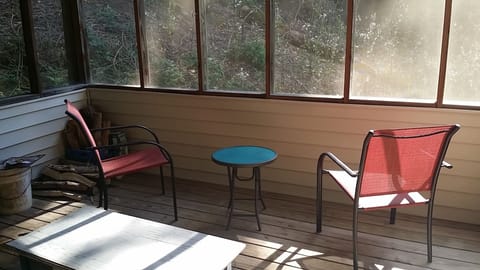 wonderful place to sit with a cup of coffee or glass of wine