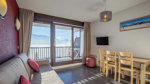 Kick back your feet and relax in the cozy living space.